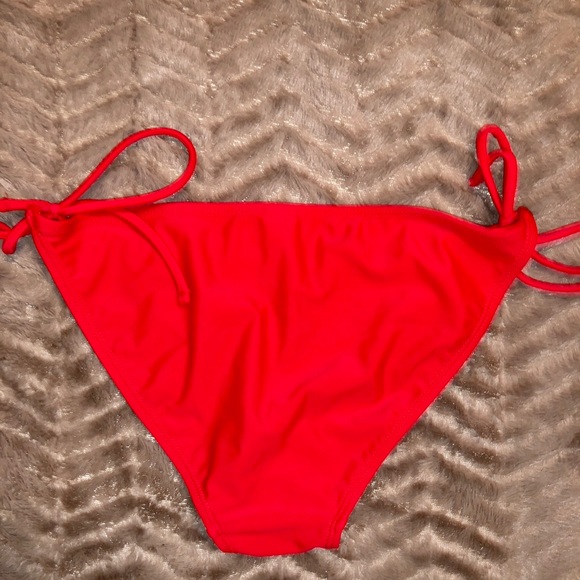 never worn// red bikini bottoms - Picture 2 of 2